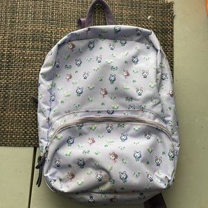 Nintendo Switch Animal Crossing Able Sisters Purple Floral Mini Backpack